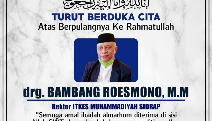 Rektor ITKES Muhammadiyah Sidrap Meninggal Usai Terkonfirmasi Covid-19