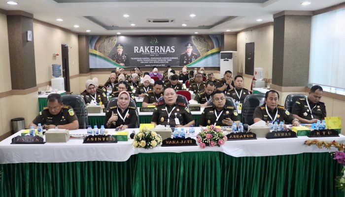 Wakajati Sulsel Ikuti Rapat Kerja Nasional Kejaksaan RI Secara Virtual