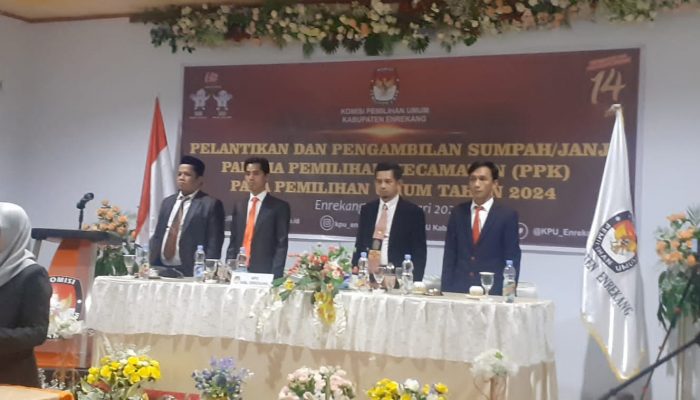 KPU Enrekang Lantik 60 PPK di 12 Kecamatan 