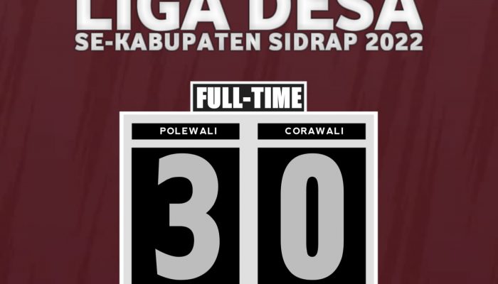 Tundukkan Corawali, Polewali Tantang Allakkuang di Final Liga Desa Sidrap