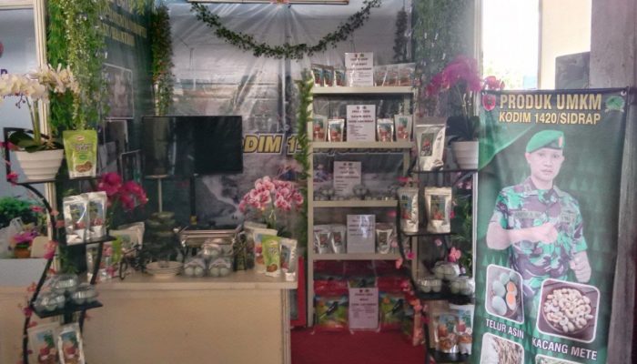 Stan UMKM Kodim 1420 Sidrap Turut Ramaikan Kunker KASAD di Gowa