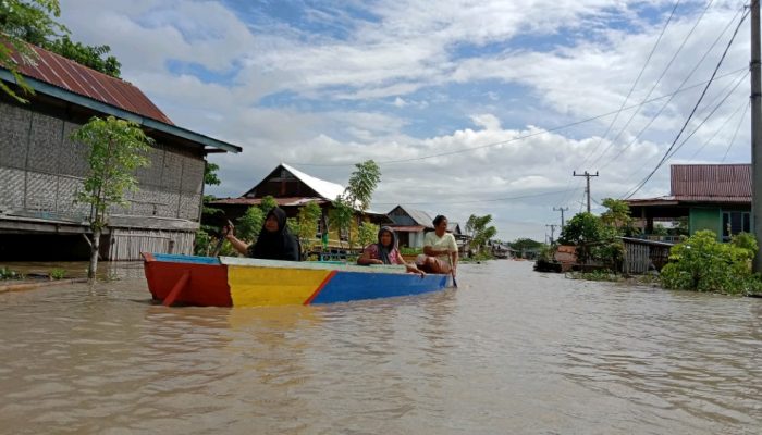 Air Danau Meluap, Rendam Ratusan Rumah di Sidrap