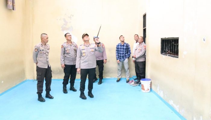 Kapolres AKBP Erwin Syah Sidak Ruang Tahanan Endra Dharma Laksana Polres Sidrap