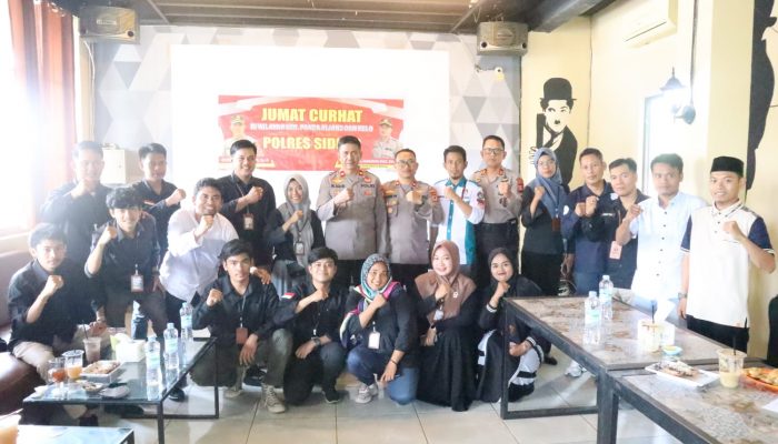 Jumat Curhat Polres Sidrap Bersama Panwascam dan PPK Panca Rijang