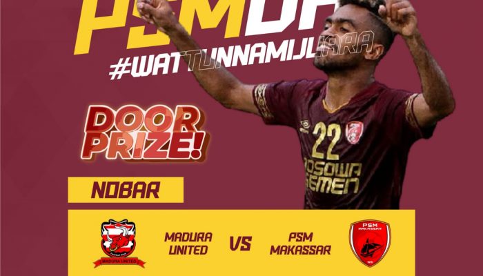Yuk Nobar PSM vs Madura United di Warkop Triple 3 Rappang, Ada Door Prizenya