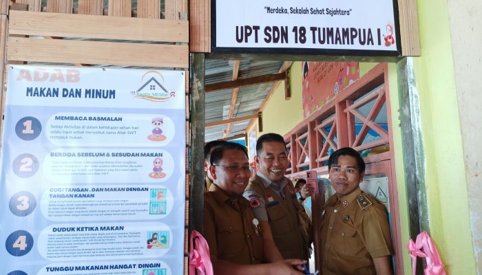 SDN 18 Tumampua Lounching Kantin ‘Mesra’, Kadis Pendidikan: Terobosan Yang Patut Diapresiasi