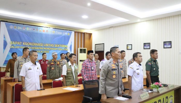Hadapi Perayaan Idhul Fitri, Kapolres Sidrap Rakor Bersama Forkopimda