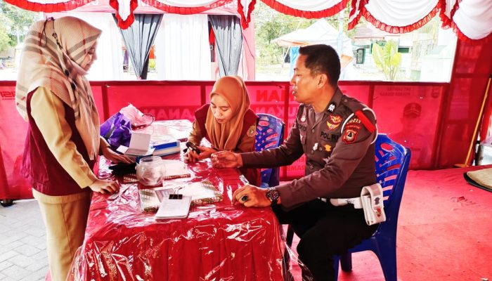 Tim Dokkes Polres Sidrap Cek Kesehatan Personel Yang Terlibat PAM Ops Ketupat Pallawa 2023