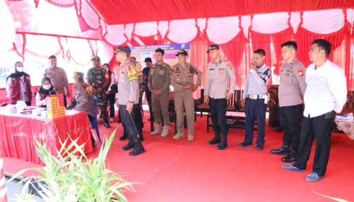 Kapolres Sidrap Cek Kesiapsiagaan Petugas di Pos Pengamanan Terpadu
