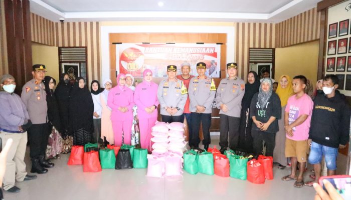 Polres Sidrap Kembali Salurkan Bantuan Kemanusiaan Untuk Negeri Kepada Warga