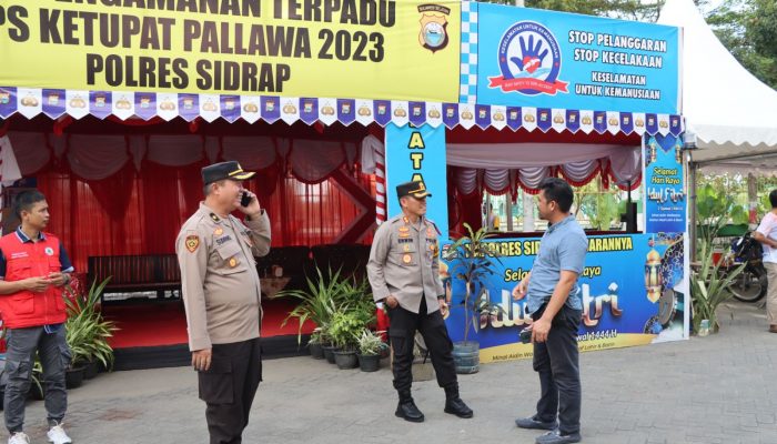 Kapolres Sidrap bersama PJU Cek Pos Terpadu Arus Balik Lebaran dan Hari Pertama Kerja