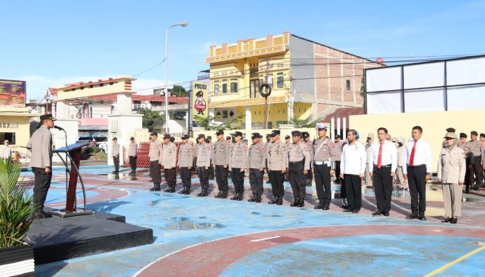 Kapolres Sidrap Pimpin Apel Pasca Operasi Ketupat Pallawa 2023