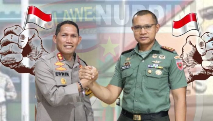 Kapolres Sidrap: TNI-Polri Tidak Bisa Terpisahkan, Ibarat Merah Putih Hanya Satu 