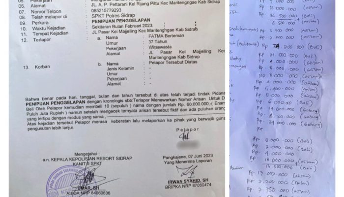 Puluhan Ibu-ibu Tertipu Ratusan Juta Arisan Online di Sidrap