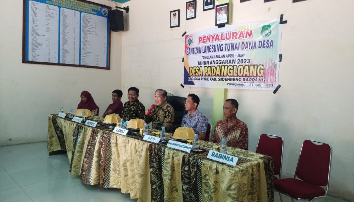 Bupati Sidrap Serahkan BLT Bagi 29 Penerima di Desa Padangloan