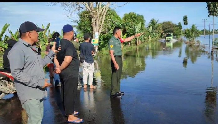Antisipasi Banjir, Dandim 1420/Sidrap Perintahkan Seluruh Babinsa Pantau Wilayah yang Mulai Terdampak Banjir