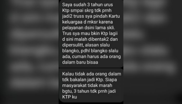 Pelayanan Dinilai Buruk, Disdikdukcapil Sidrap: Itu Tidak Benar