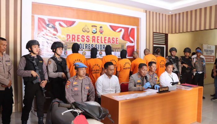 Kapolres Sidrap Rilis Hasil Kegiatan Rutin Yang Ditingkatkan