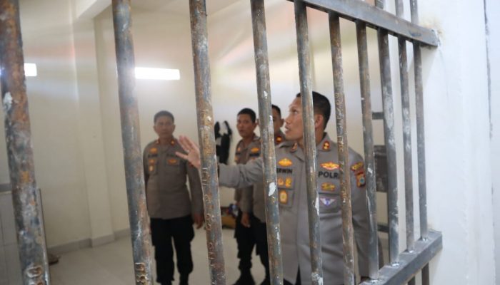 Kapolres Sidrap Pantau Pembangunan Rutan Polsek Dua Pitue
