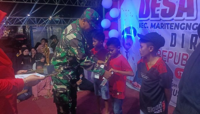 Kehadiran Babinsa Desa Sereang Muh Asri Menghiasi Acara Penutupan Pentas Seni dan Keagamaan dalam Rangka Peringatan HUT RI ke-78