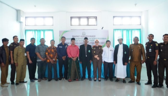 Kejari Sidrap Rakor Pakem di Kantor Kecamatan Tellu Limpoe