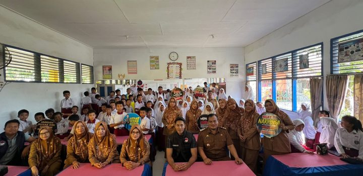 Satgas KBN Mappadeceng Polres Sidrap Kunjungi Sekolah Dasar