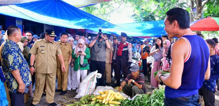 Pantau Harga Bahan Pokok di Pasar Batangase Maros, Pj Gubernur: Perlu Lebih Agresif Atasi Inflasi