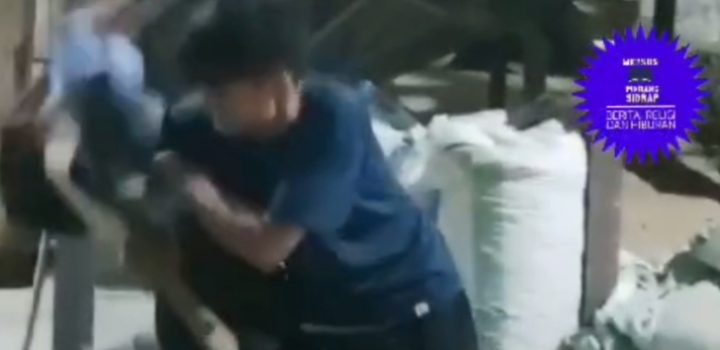 Tertangkap Tangan, Pencuri Beras di Sidrap Dihajar Massa