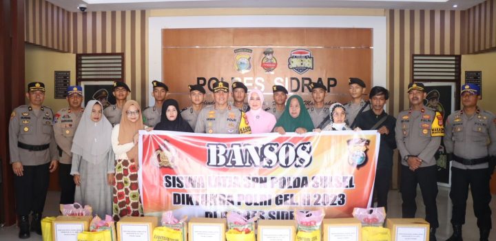 Baksos Siswa Latja, Kapolres Sidrap: Agar Bisa Menanamkan Jiwa Kepedulian Terhadap Sesama