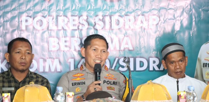 Melalui Jumat Curhat, Kapolres Sidrap Ajak Masyarakat Timoreng Panua Tidak Golput 