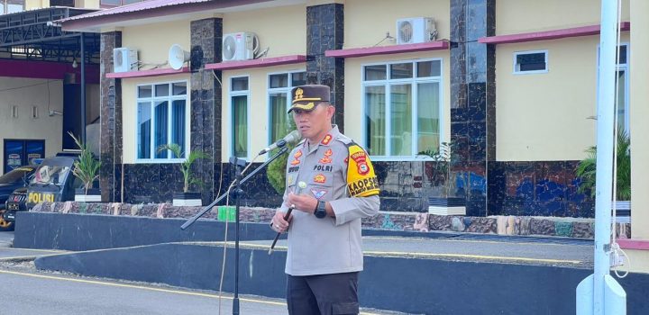 Pengawalan Estafed Rombongan Kapolda Sulsel, Kapolres Sidrap Siagakan Anggota Amankan Jalur