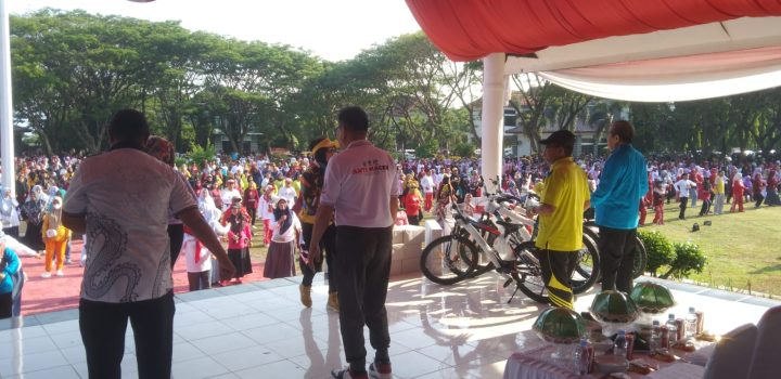 Senam Kolaborasi Bentuk Penghormatan ASN di Akhir Masa Jabatan Bupati Sidrap