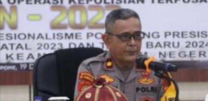 Jelang Nataru, Polres Bone Gelar Latpraops Lilin 2023 