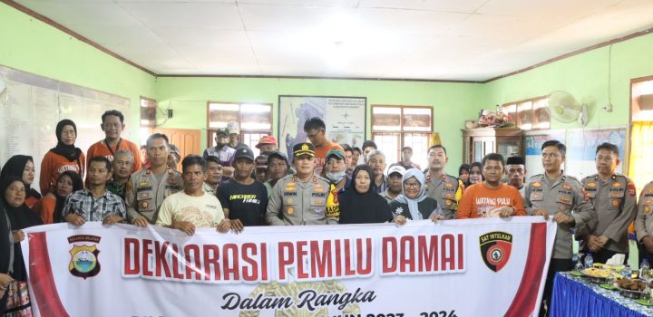 Kapolres Sidrap Melaksanakan Deklarasi Pemilu Damai di Uluale Watang Pulu