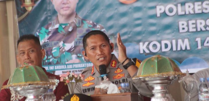 Kapolres Sidrap: Mari Wujudkan Pemilu Yang Luber, Jurdil, Aman, Damai dan Bermartabat