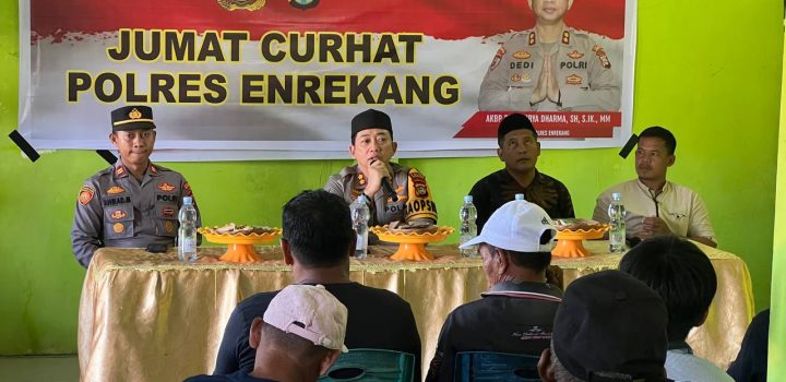 Lewat Jumat Curhat, Kapolres Enrekang Dengarkan Keluh Kesah Masyarakat