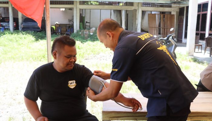 Kapolres Sidrap Turunkan Siddokes  Pemeriksaan Kesehatan Personel dan Petugas Pemilu