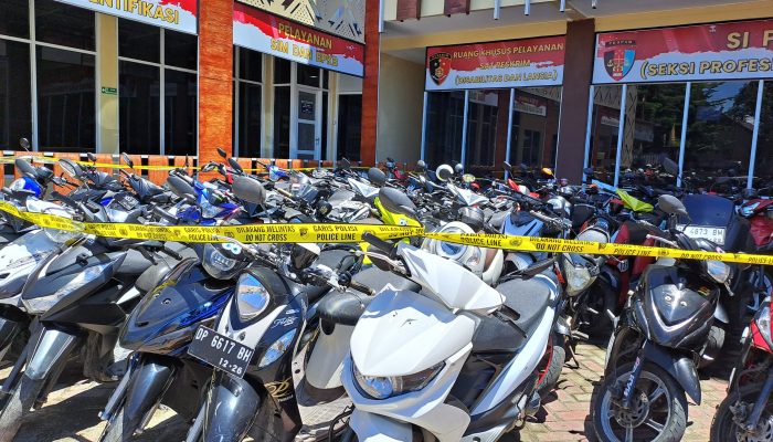 Razia Balap Liar, Polres Barru Amankan 22 Unit Motor