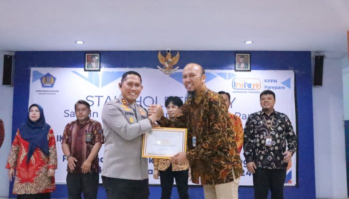 Polres Sidrap Masuk 10 Besar Capaian IKPA dari 107 Satker Lingkup KPPN Parepare