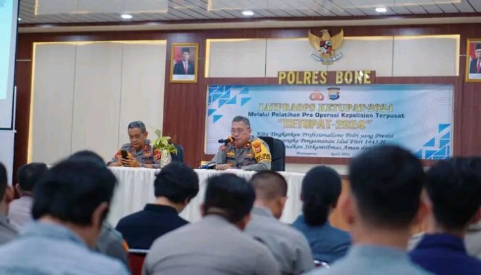 Latpraops Ketupat 2024 Polres Bone Resmi Dibuka 