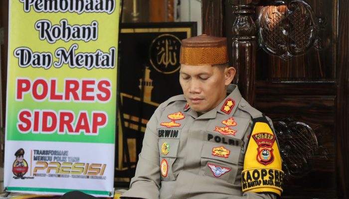 Kapolres Sidrap Pimpin Yasinan dan Doa Bersama Untuk Kedamaian Bangsa