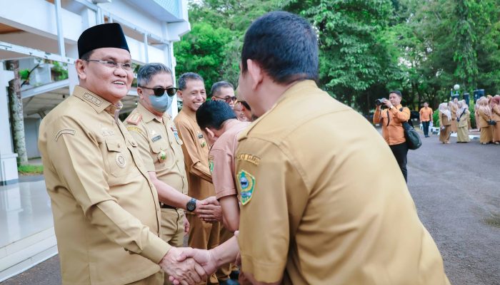 Halal Bihalal Lingkup Pemda Barru, Suardi Saleh Sampaikan Empat Pesan Pj Gubernur Sulsel