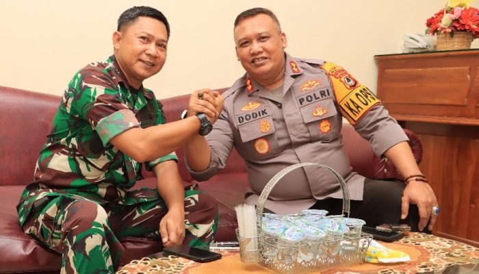 Jalin Solidaritas TNI- Polri, Kapolres Terima Kunjungan Dandim 1405 Parepare