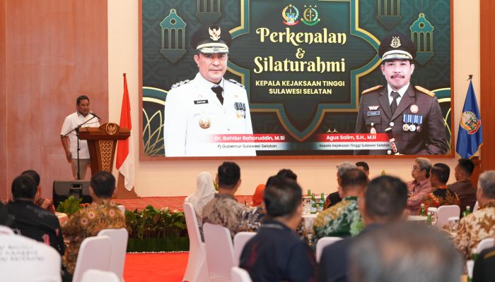 Sambut Kajati Baru Sulsel, Pj Gubernur Bahtiar Bangun Perkenalan Lewat Temu Silaturahmi