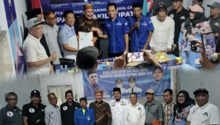 Mendaftar di PAN dan Demokrat, Mashur Janjikan Kesejahteraan Warga Sidrap