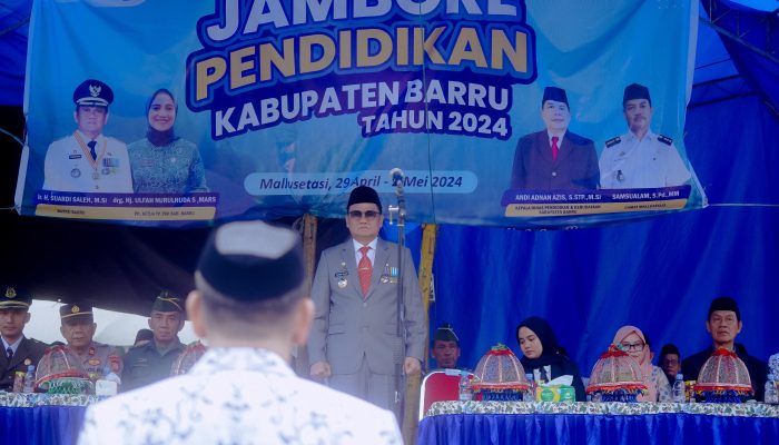Jadi Irup di Hardiknas, Bupati Barru: Lanjutkan Gerakan Merdeka Belajar