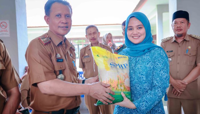 Plt TP PKK Kabupaten Barru Launching Gerakan Pangan Murah di Halaman Kantor Camat Tanete Rilau