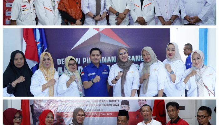 Dikawal Puluhan Relawan, Andi Ina Kartika Kembalikan Formulir Pendaftaran Balon Bupati Barru