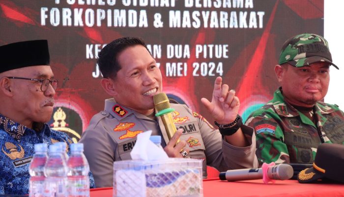 Kapolres Sidrap bersama Forkopimda Pimpin Jumat Curhat di Kecamatan Dua Pitue
