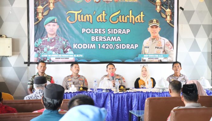 Jumat Curhat, Kapolres Sidrap Dengar Keluhan dan Aspirasi Masyarakat Panca Rijang